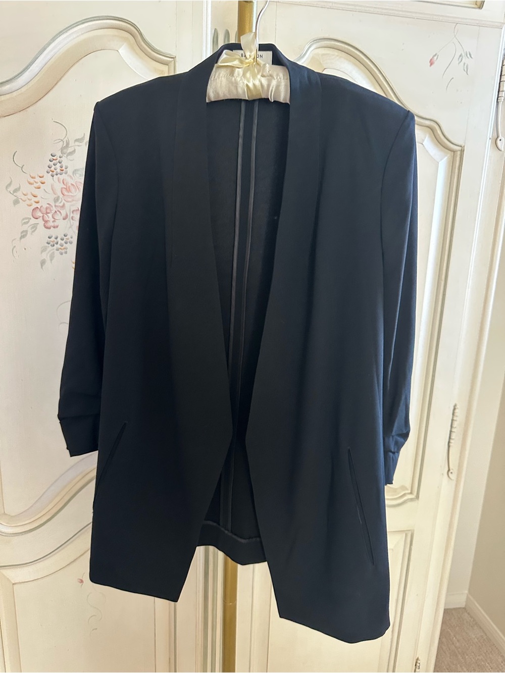 Aritzia Babaton Women’s Black Open-Front Blazer Jacket